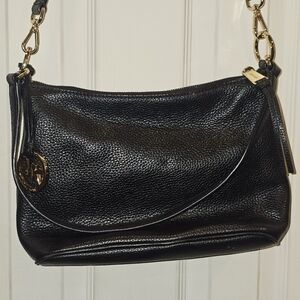 Michael Kors Black Leather Cross Body Bag